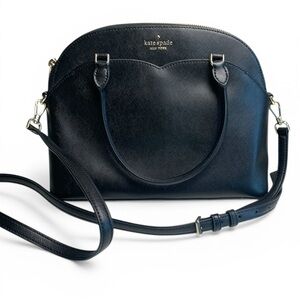 Kate Spade NWOT Black Bag w Crossbody Strap, Gold Hardware